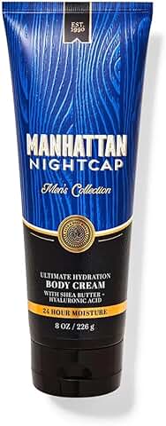 Men's 8 oz Body Cream with Manhattan Nightcap scent