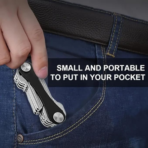 MODAIO-2/Pcs Large Aluminum Alloy Key Clip, Outdoor EDC Tool Key Storage