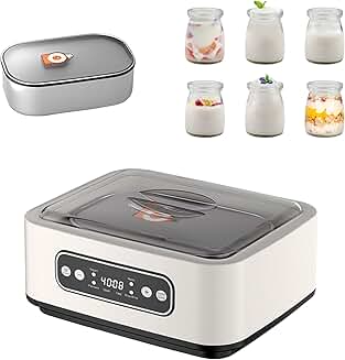 1.7 Quart Yogurt Maker with Adjustable Time and Temperature