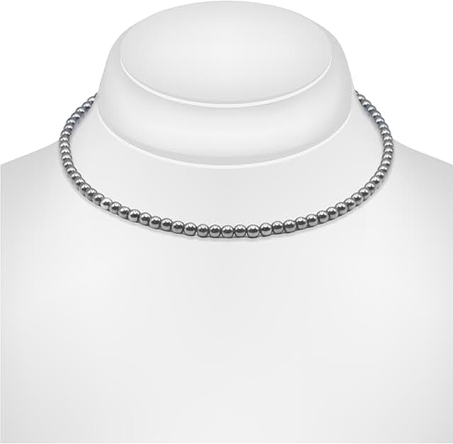 Healing crystal jewelry with genuine gemstones in various bead sizes and lengths