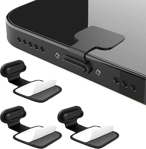 3-Pack USB Type-C Dust and Anti-Lost Plugs
