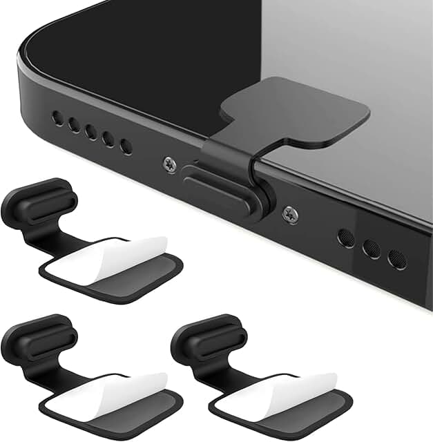 3-Pack USB Type-C Dust and Anti-Lost Plugs