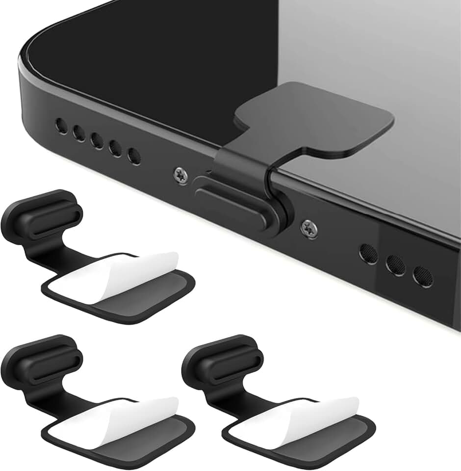 3-Pack USB Type-C Dust and Anti-Lost Plugs