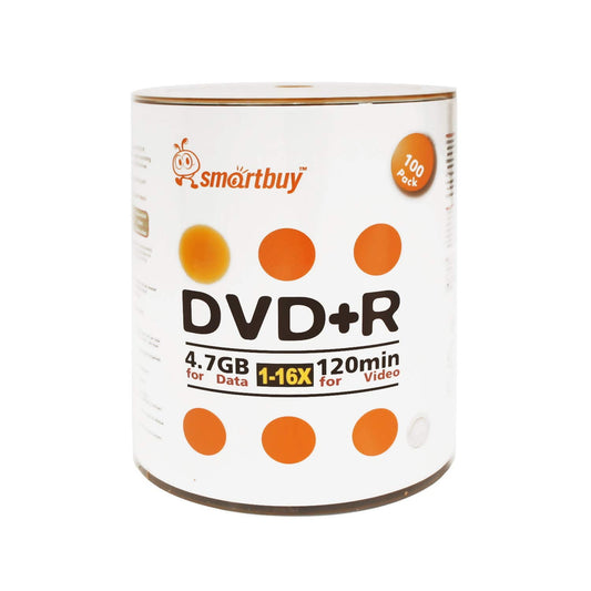 600-pack 4.7GB 120-minute 16x DVD+R blank discs