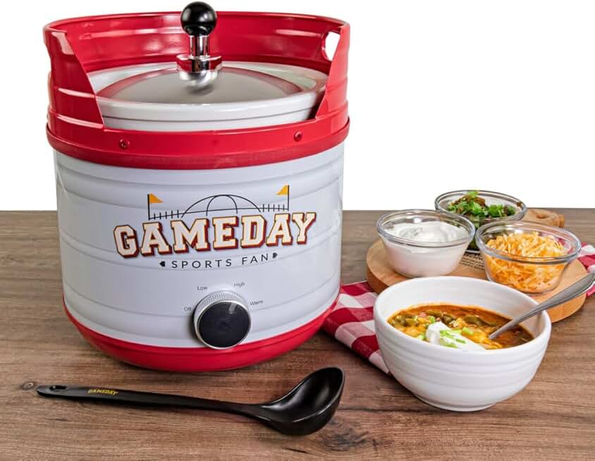 4-Quart Slow Cooker with Lid and Ladle