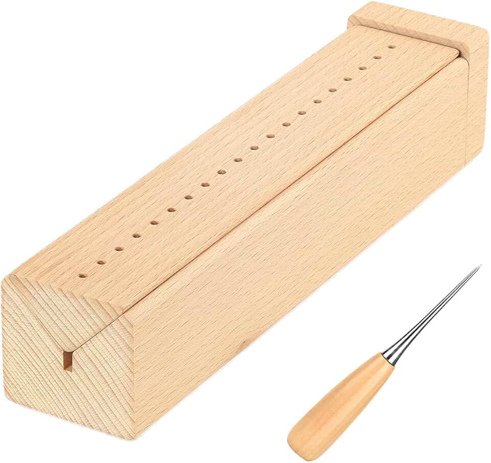 Beech Wood Book Binding Cradle with Awl