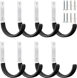 Heavy Duty Steel Garage and Garden Hooks (8 Pack)