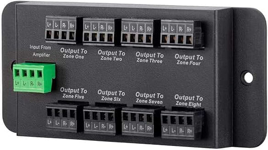 8-Zone Speaker Distribution Hub for Up to 8 Pairs