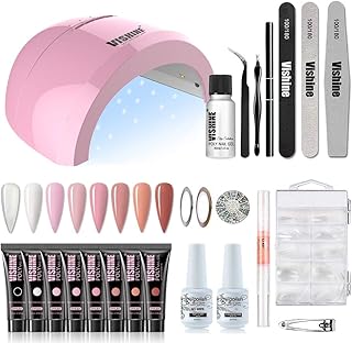 Gel Nail Polish Starter Kit with UV Lamp and Manicure Tools
