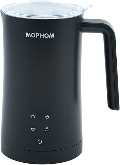 Electric 4-in-1 Milk Frother for Hot and Cold Foam