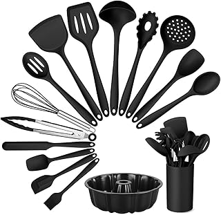15-Piece Silicone Kitchen Utensil and Cake Pan Set