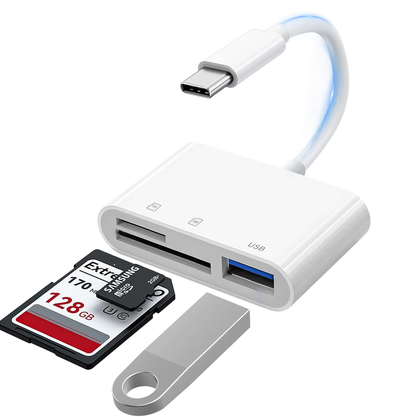 USB-C SD Card Reader for iPhone and Android Devices