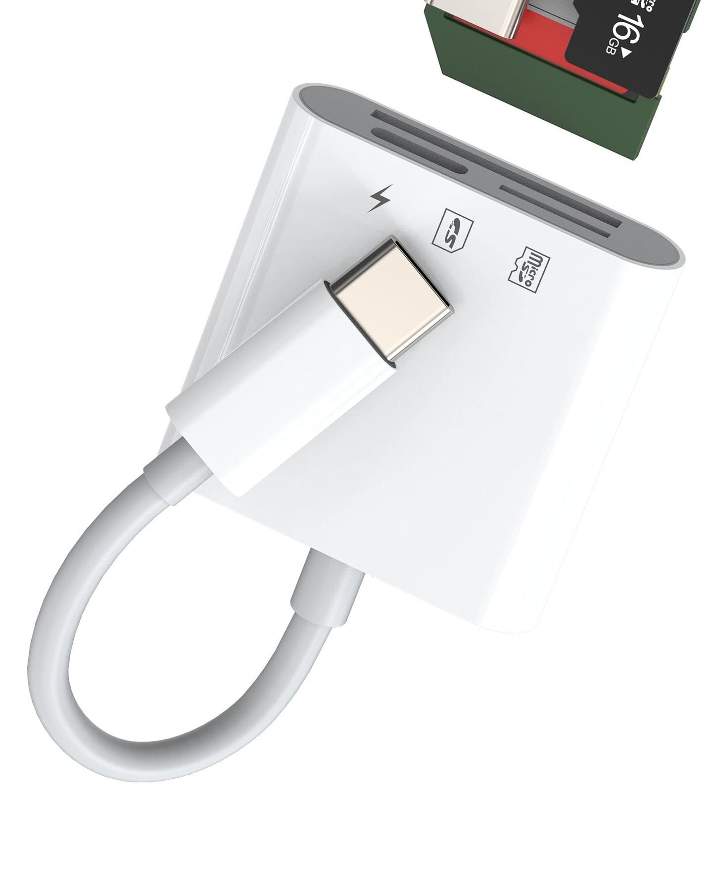 SD Card to USB-C Adapter for Phone and Computer