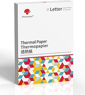 Thermal Printer Paper, 8.5 x 11 Inches, 100 Sheets