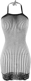 Women’s Fishnet Mesh Strap Chemise Dress