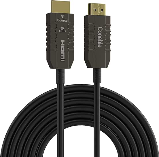75FT 8K Fiber Optic HDMI Cable with 48Gbps