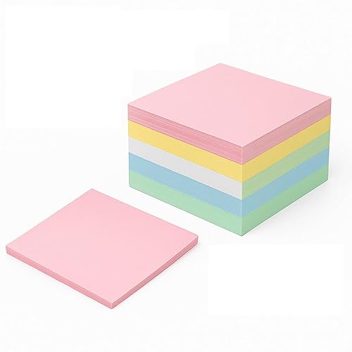 Bright colorful blank notes, 3.15x3.15 inches, 700 sheets