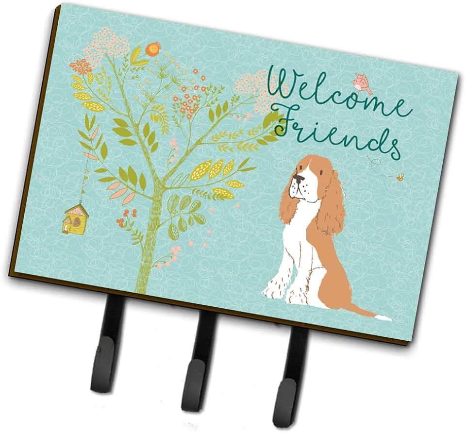Welcome Friends Springer Spaniel Wall Hook