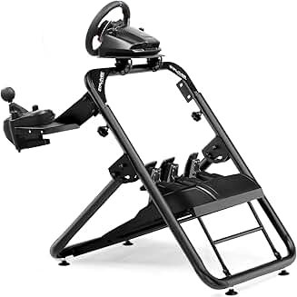 Sim Racing Wheel Stand with Shifter Mount and Adjustable Tilt