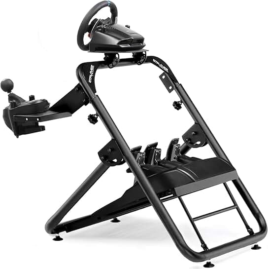 Sim Racing Wheel Stand with Shifter Mount and Adjustable Tilt