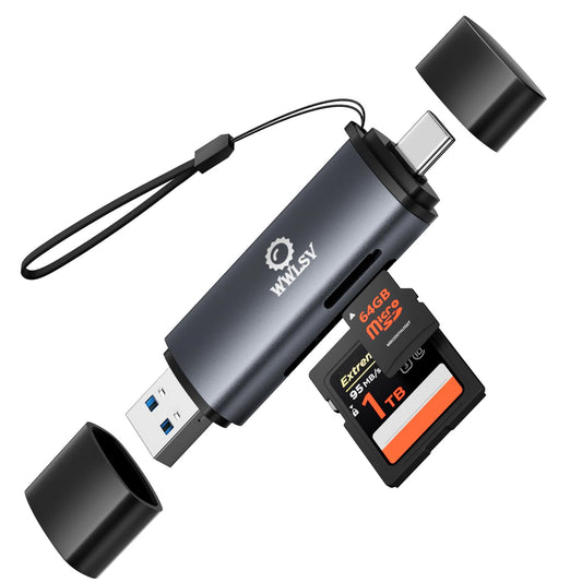 2-in-1 USB Micro SD Card Reader for SD Cards