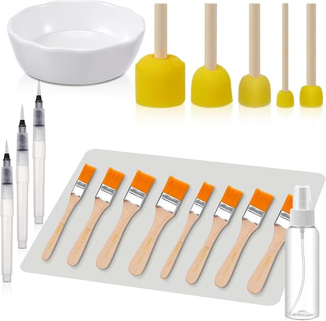 19-Piece Decoupage Tool Set for Arts and Crafts