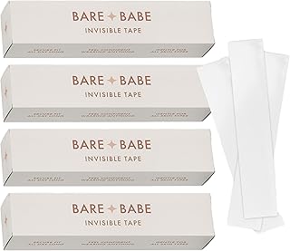 Transparent double-sided tape for clothes and skin