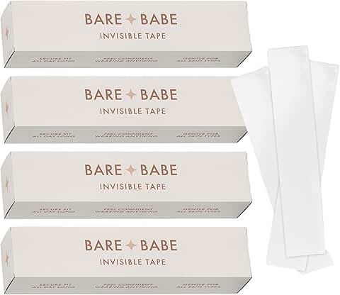 Transparent double-sided tape for clothes and skin