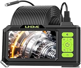 Dual Lens Waterproof Borescope with Light and 1080P Camera
