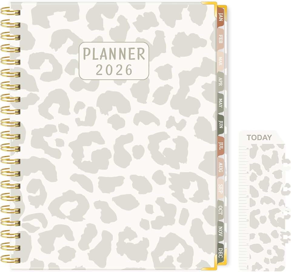 2026 Weekly and Monthly Planner with Time Slots