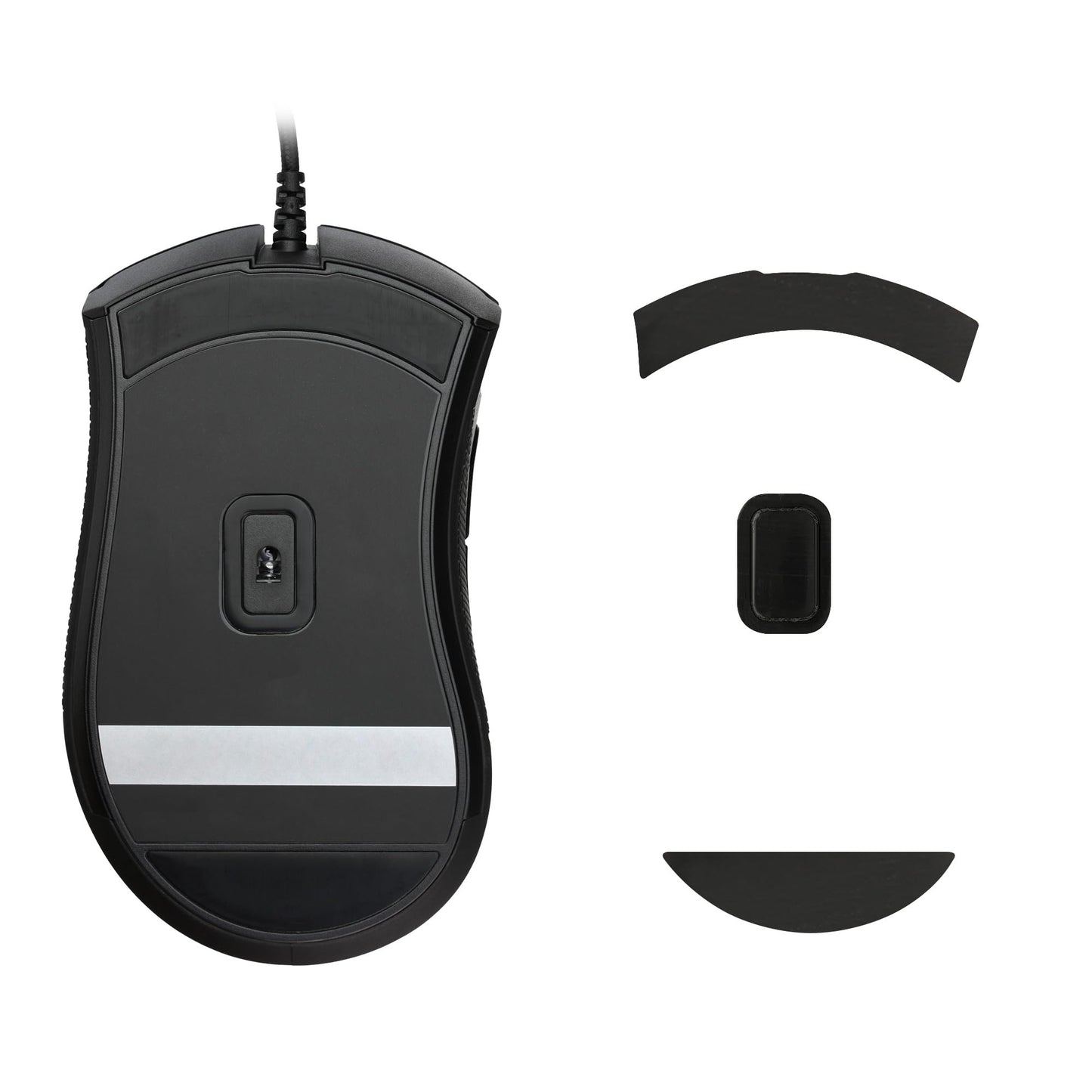 Black replacement mouse feet for Razer DeathAdder Elite