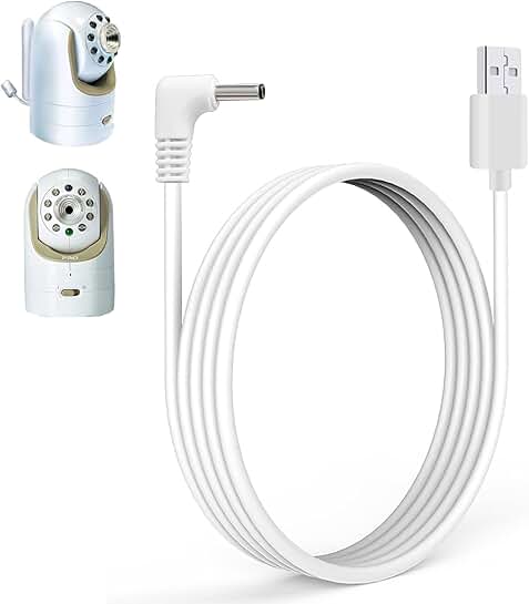 20FT Charger Cable for Infant-Optics DXR-8 Baby Camera