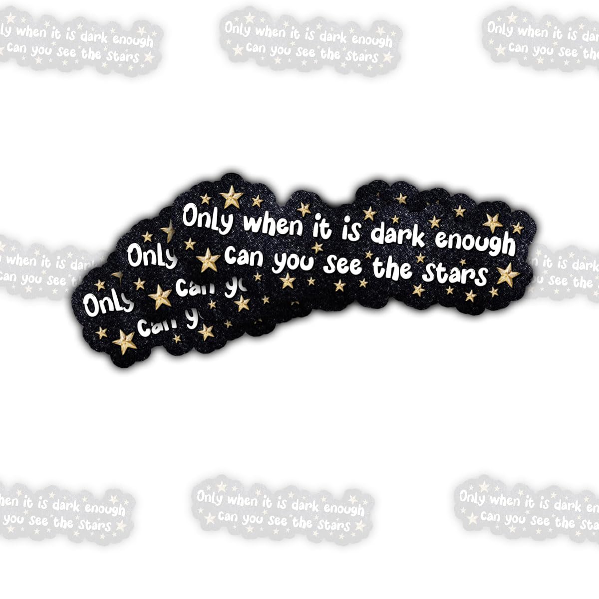 Stars Visible Only When It Is Dark Sticker Set