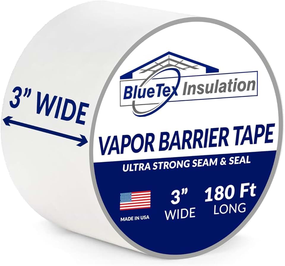 3-inch White Vapor Barrier Seam Tape, 180 feet