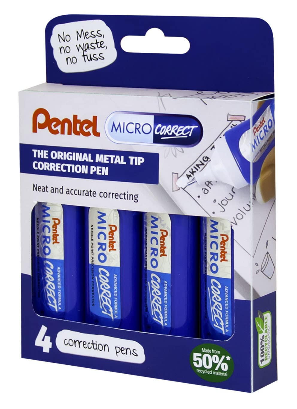 Set of 4 Micro Correction Pens, 12 ml each