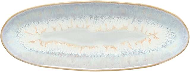 10-inch White Ceramic Oval Platter