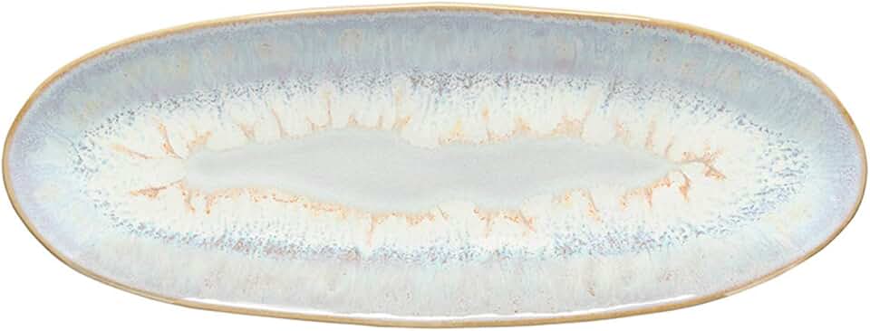 10-inch White Ceramic Oval Platter