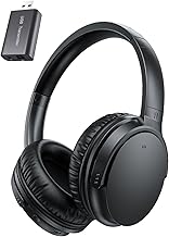 Simple One-Button Wireless TV Headphones for Seniors