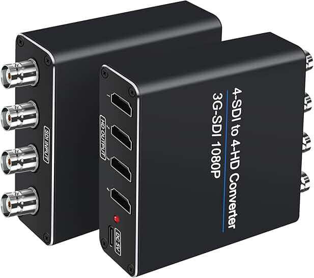 SDI to HDMI Video Converter with 4 Inputs and Outputs