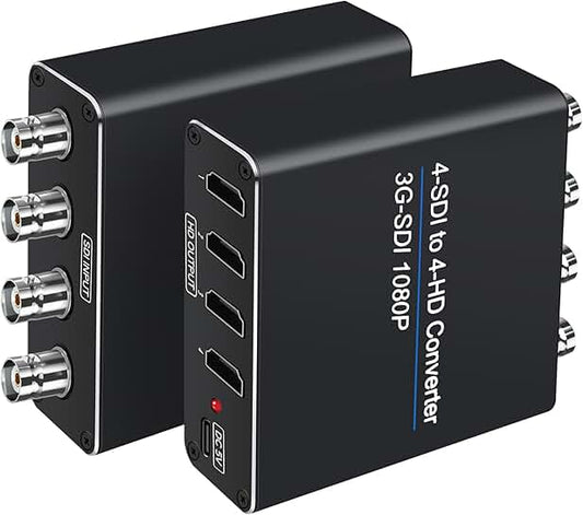 SDI to HDMI Video Converter with 4 Inputs and Outputs