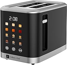 2-Slice Touchscreen Toaster with Wide Slots and Adjustable Settings