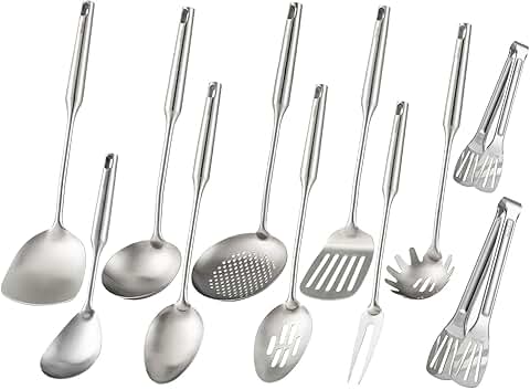 15-Piece Stainless Steel Kitchen Utensil Set