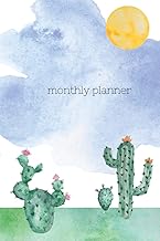 Watercolor Cactus Monthly Planner