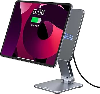 Magnetic Wireless Charging Stand for iPad and Tablet