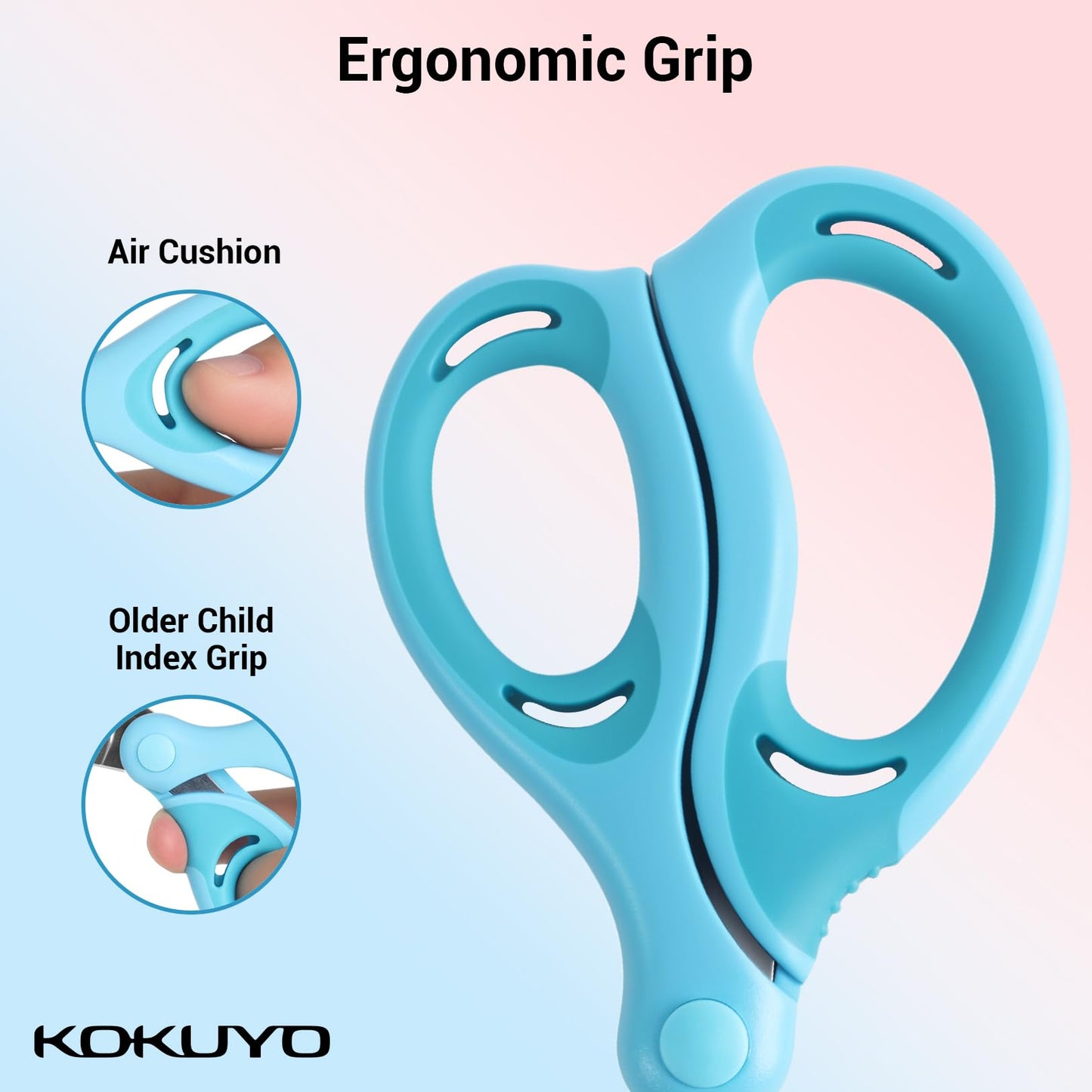 Child-Safe Pink Crafting Scissors with Blunt Tips