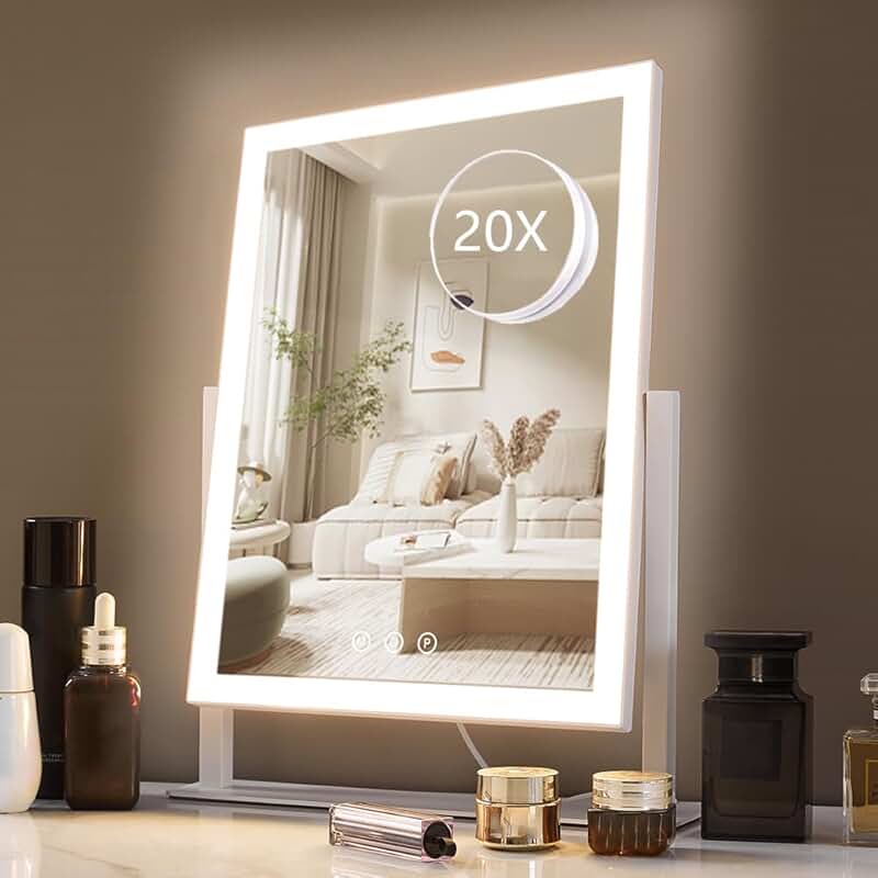 Lighted Makeup Mirror with Lights and Magnification
