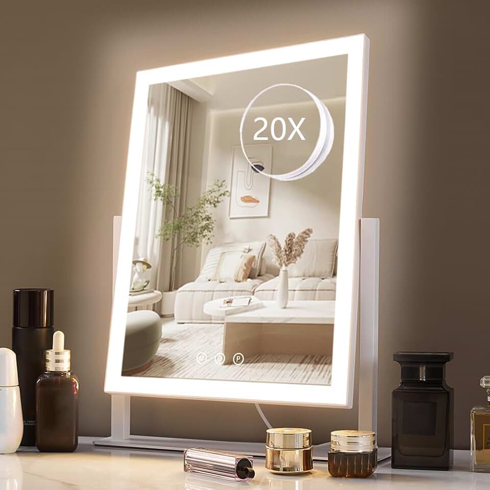 Lighted Makeup Mirror with Lights and Magnification