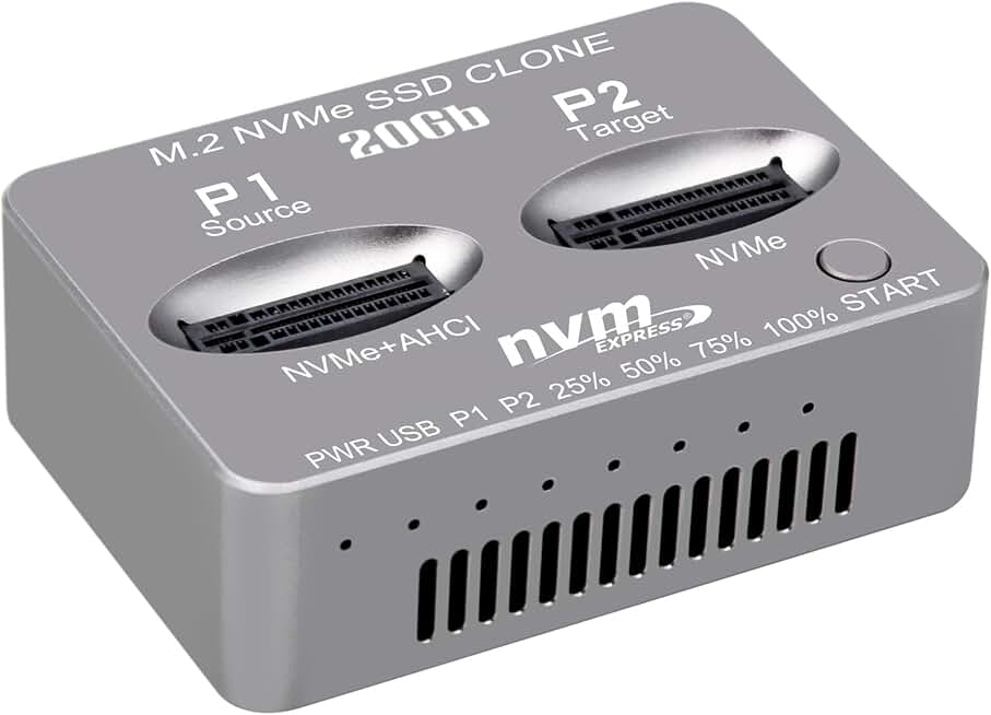 M.2 NVMe SSD Dock for Cloning and Storage