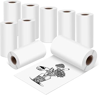 9 Rolls of 57mm x 30mm White Thermal Paper for Mini Printers
