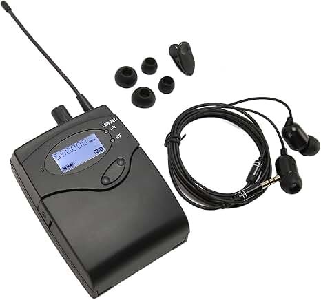Stereo Earphone Monitor Receiver for 550-580MHz